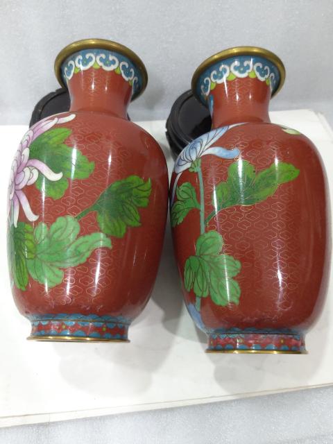 古玩雜項景泰藍銅瓶拍賣，當前價格1680元