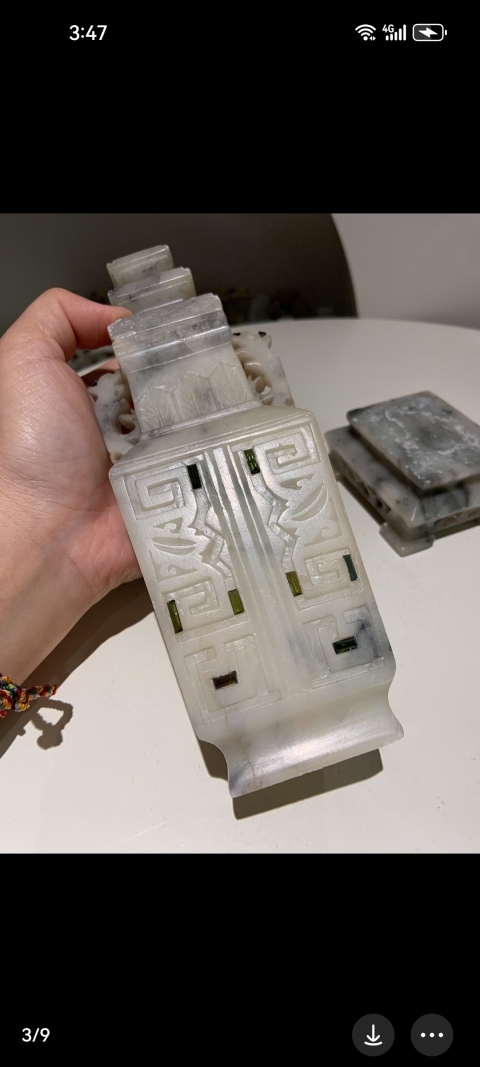 古玩玉器青田石觀賞瓶拍賣,當前價格9999元