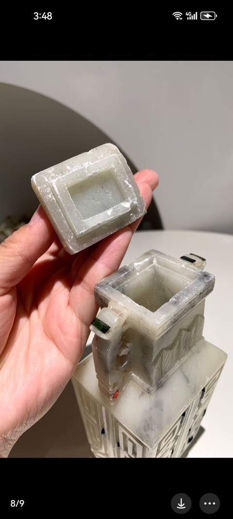 古玩玉器青田石觀賞瓶拍賣,當前價格9999元