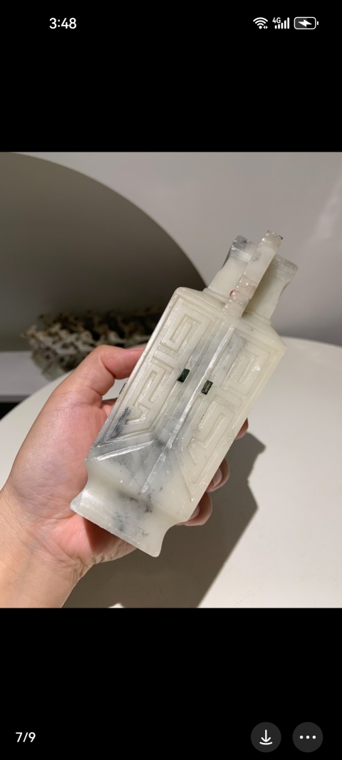古玩玉器青田石觀賞瓶拍賣,當前價格9999元