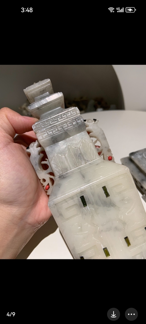 古玩玉器青田石觀賞瓶拍賣,當前價格9999元