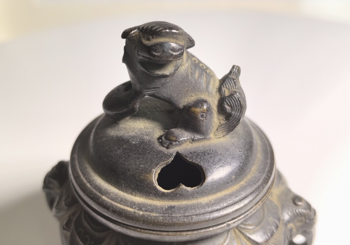 古玩雜項(xiàng)清晚期 銅熏香爐拍賣，當(dāng)前價(jià)格600元