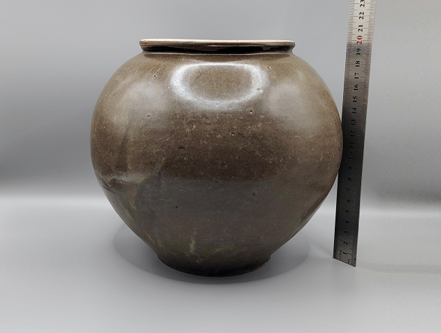古玩陶瓷金代茶葉末釉大罐拍賣，當前價格10000元