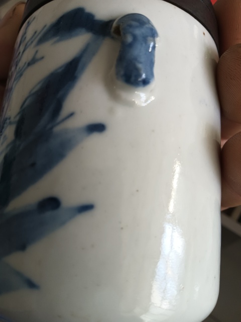 古玩陶瓷青花山水人物紋蓋缸拍賣，當前價格880元