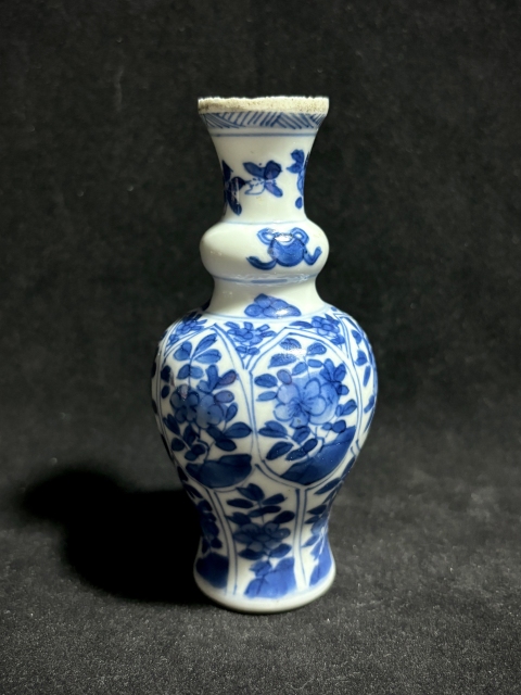 古玩陶瓷清康熙·青花花卉紋葫蘆瓶拍賣,當前價格1800元