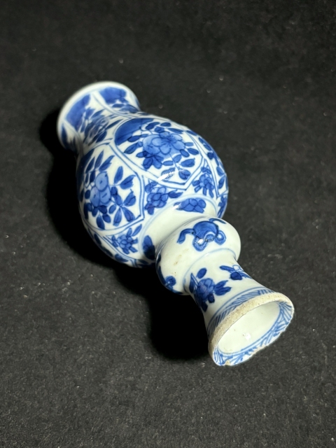 古玩陶瓷清康熙·青花花卉紋葫蘆瓶拍賣,當前價格1800元