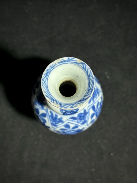 古玩陶瓷清康熙·青花花卉紋葫蘆瓶拍賣,當前價格1800元