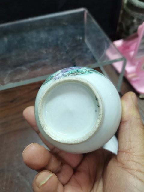 古玩陶瓷仕女紋粉彩文房渣斗拍賣,當前價格1500元
