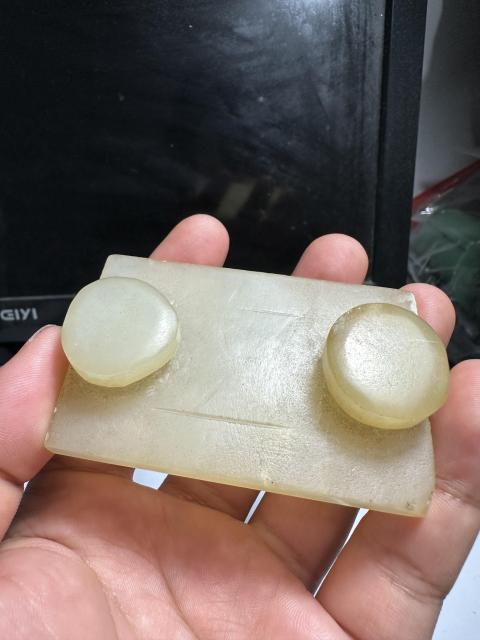 古玩玉器明清玉帶扣拍賣，當前價格1800元