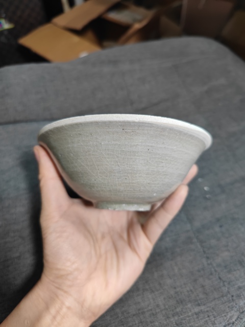 古玩陶瓷宋元?青白釉芒口斗笠碗拍賣，當前價格1900元