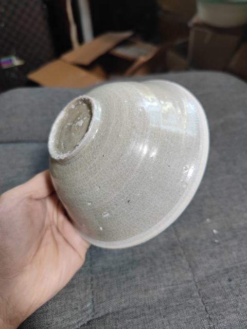 古玩陶瓷宋元?青白釉芒口斗笠碗拍賣，當前價格1900元