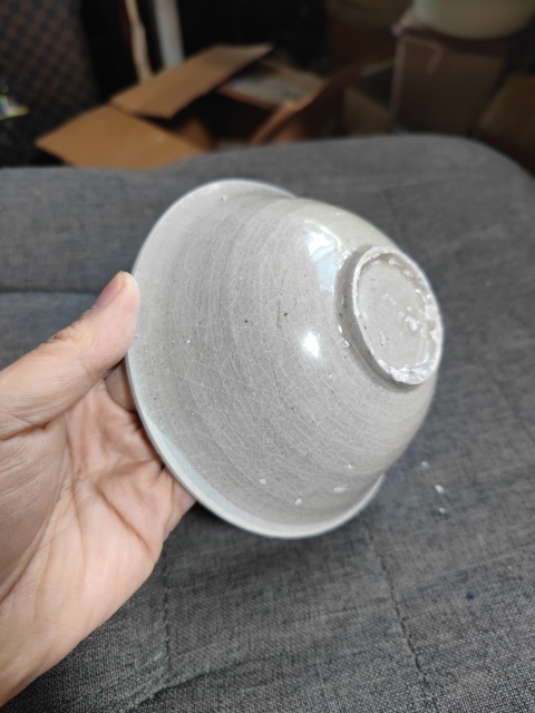 古玩陶瓷宋元?青白釉芒口斗笠碗拍賣，當前價格1900元