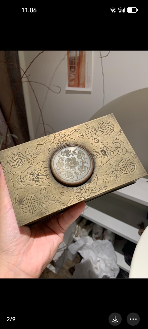 古玩銅器銅首飾盒拍賣，當前價格7999元