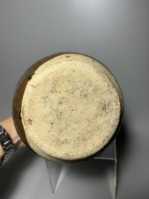 古玩陶瓷磁州窯褐釉花澆拍賣,當前價格0元