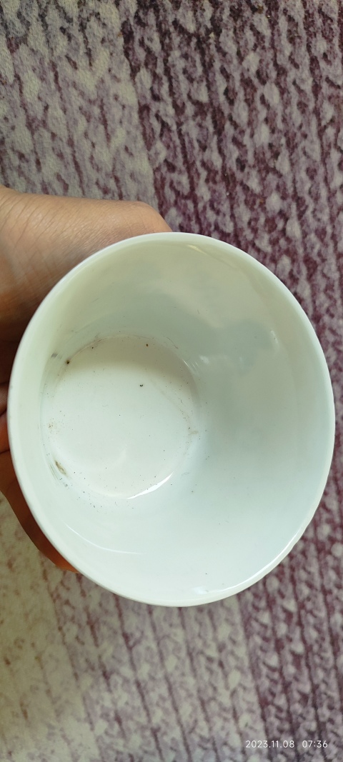 古玩陶瓷江西瓷業(yè)公司款青花釉里紅葡萄紋蓋碗拍賣，當前價格9800元