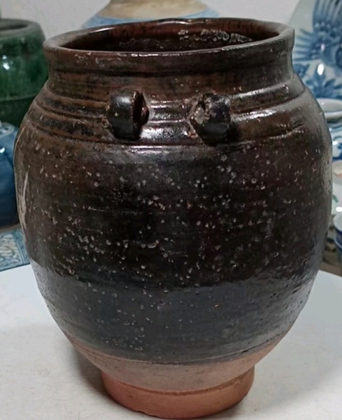 古玩陶瓷吉州窯月影梅花罐（換米放漏）拍賣，當前價格12000元