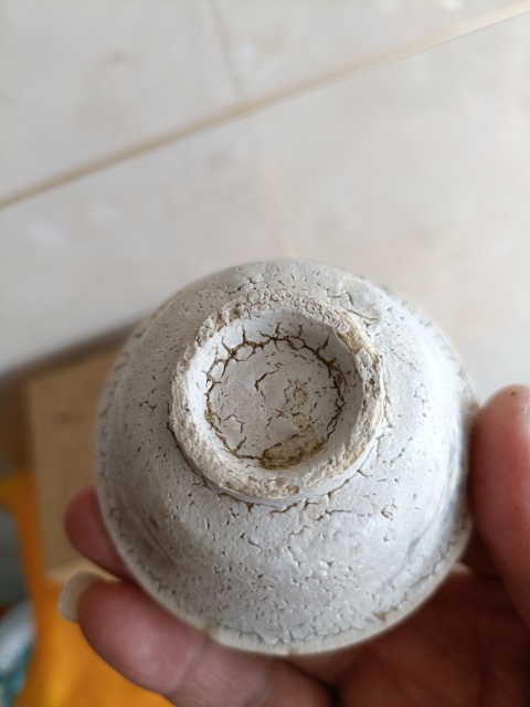 古玩陶瓷罕見清早期龜背釉玉字款青花杯拍賣，當前價格99元