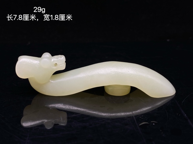 古玩玉器（特價）晚清民國精品白玉帶鉤拍賣，當前價格780元