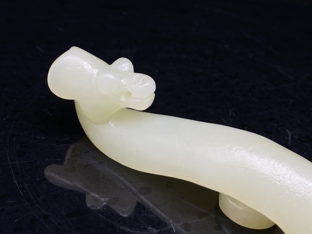 古玩玉器（特價）晚清民國精品白玉帶鉤拍賣，當前價格780元