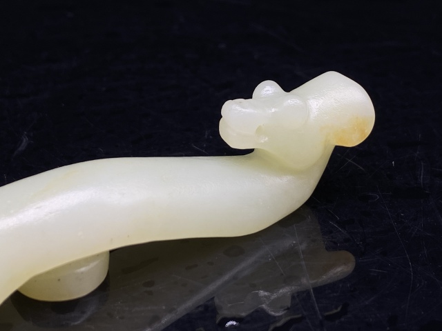 古玩玉器（特價）晚清民國精品白玉帶鉤拍賣，當前價格780元