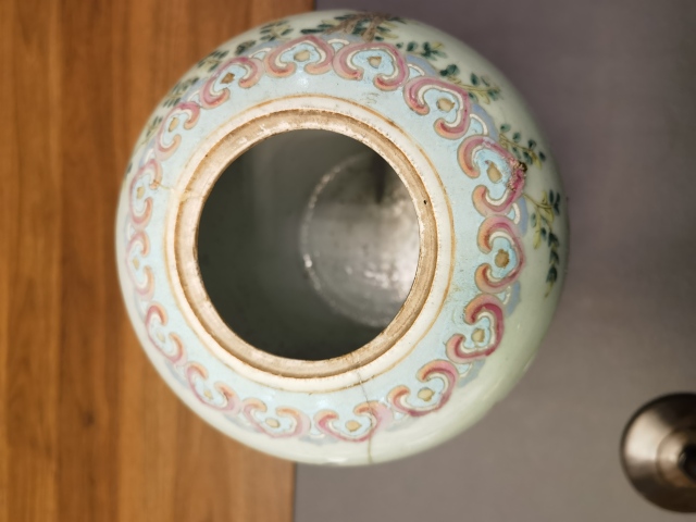 古玩陶瓷道光粉彩仕女嬰戲圖冬瓜罐拍賣，當前價格4800元