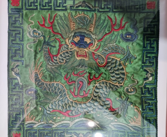 古玩雜項龍紋繡片拍賣,當前價格1368元