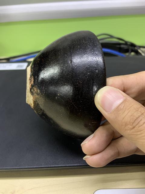 古玩陶瓷黑釉不倒翁盞拍賣，當前價格9999元