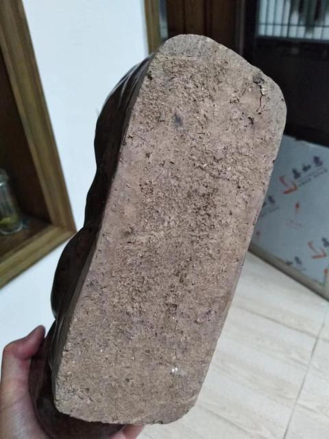 古玩陶瓷清代磁州窯醬釉虎枕拍賣，當(dāng)前價格3800元