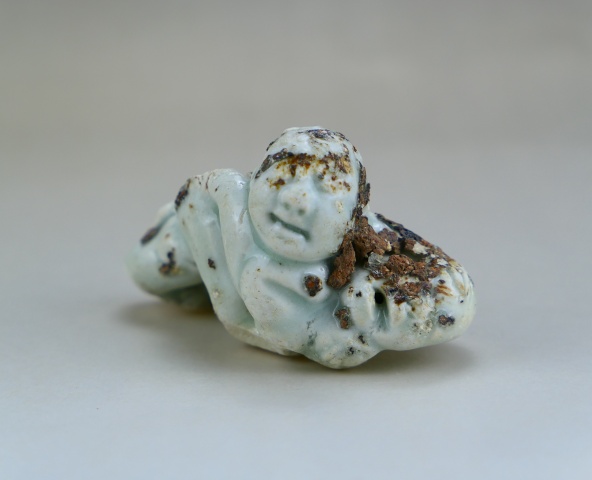 古玩陶瓷湖田窯影青釉童子造像拍賣，當前價格1800元