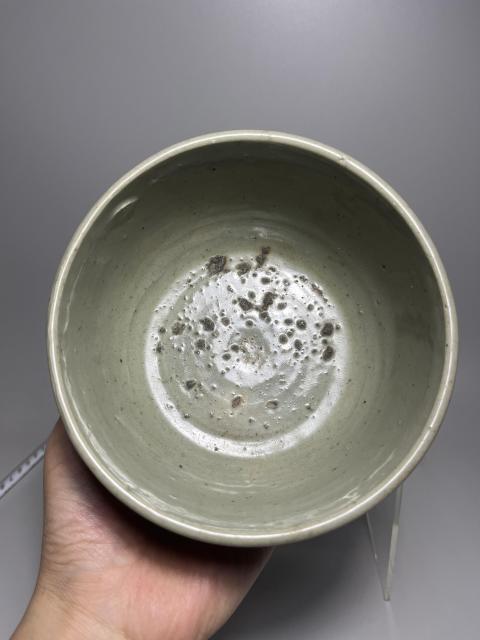 古玩陶瓷明代龍泉青瓷缽式碗精品拍賣，當前價格3680元