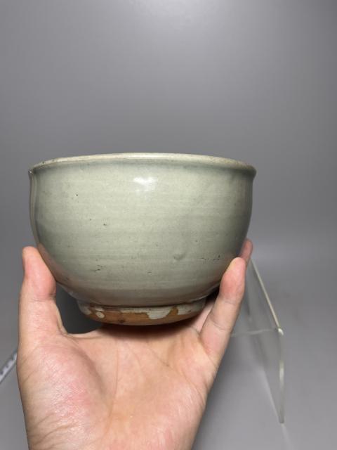 古玩陶瓷明代龍泉青瓷缽式碗精品拍賣，當前價格3680元