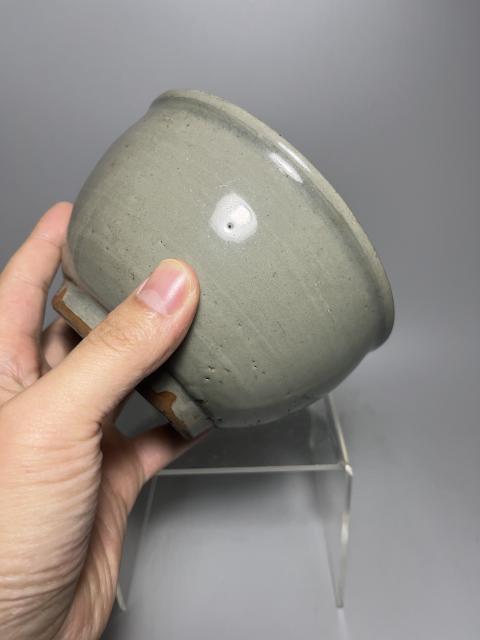 古玩陶瓷明代龍泉青瓷缽式碗精品拍賣，當前價格3680元