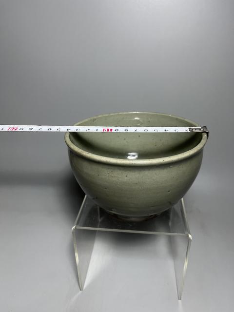 古玩陶瓷明代龍泉青瓷缽式碗精品拍賣，當前價格3680元