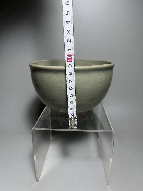 古玩陶瓷明代龍泉青瓷缽式碗精品拍賣，當前價格3680元