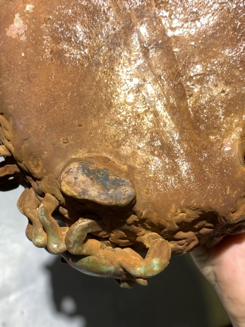 古玩陶瓷清代石灣窯蟹甲八方洗 水仙盆拍賣(mài),當(dāng)前價(jià)格688元