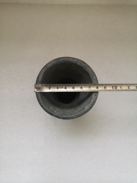 古玩陶瓷清代早期灰陶花觚拍賣，當前價格680元