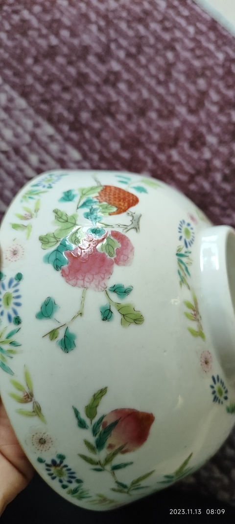 古玩陶瓷清道光粉彩碗拍賣，當(dāng)前價格12000元