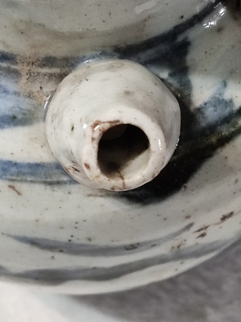 古玩陶瓷吉語紋青花四系壺拍賣,當前價格668元