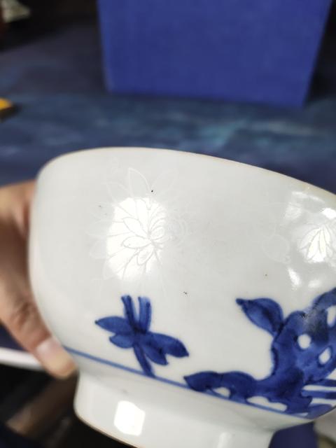 古玩陶瓷【國慶放漏兩折佳士得】精品清乾隆南京號青花洞石花卉紋大碗002拍賣，當前價格1680元