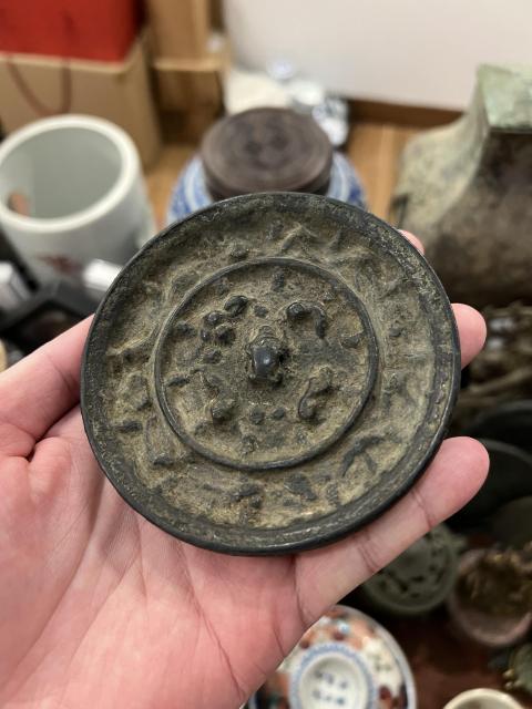古玩銅器宋代海獸葡萄鏡拍賣,當前價格1999元