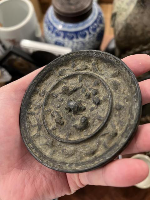 古玩銅器宋代海獸葡萄鏡拍賣,當前價格1999元