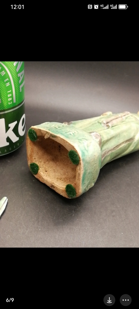 古玩陶瓷素三彩八仙人物造像拍賣，當前價格3800元