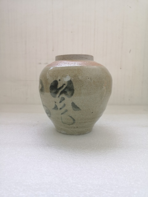 古玩陶瓷清代早期青花罐拍賣(mài)，當(dāng)前價(jià)格580元