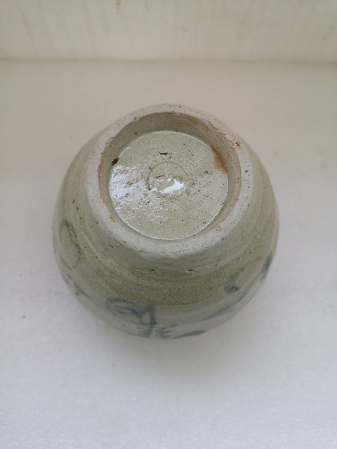 古玩陶瓷清代早期青花罐拍賣(mài)，當(dāng)前價(jià)格580元