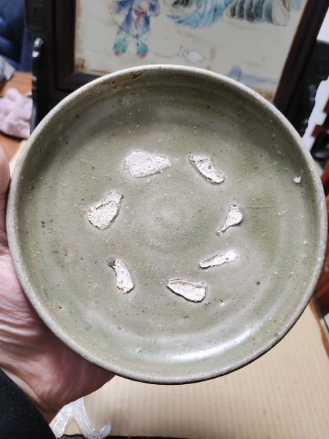 古玩陶瓷五代青釉洗拍賣，當前價格0元