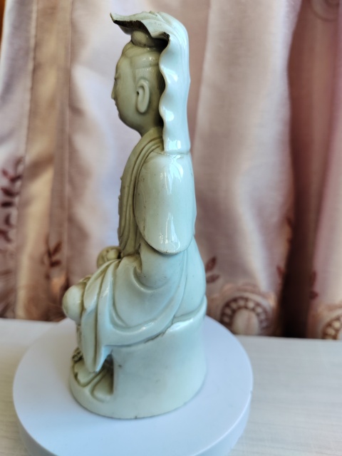 古玩陶瓷觀音菩薩塑像拍賣,當前價格668元