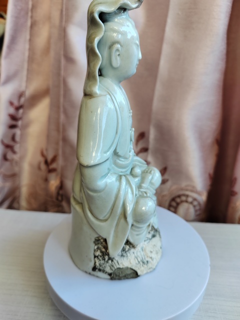 古玩陶瓷觀音菩薩塑像拍賣,當前價格668元