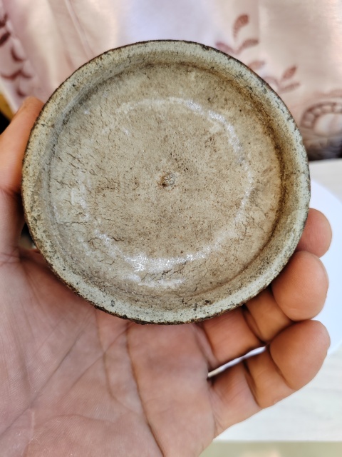 古玩陶瓷彩繪花卉紋水盂拍賣,當前價格388元