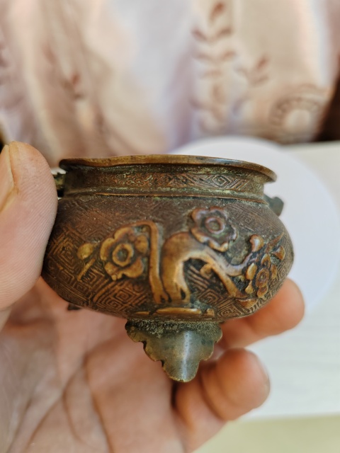古玩銅器銅爐拍賣，當前價格887元