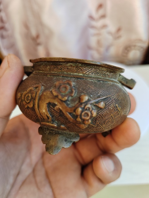古玩銅器銅爐拍賣，當前價格887元